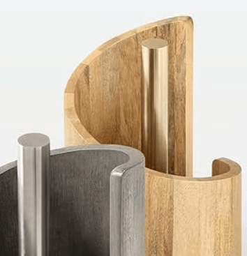 WoodRipple -  Portarrollos de Papel Higiénico de Madera