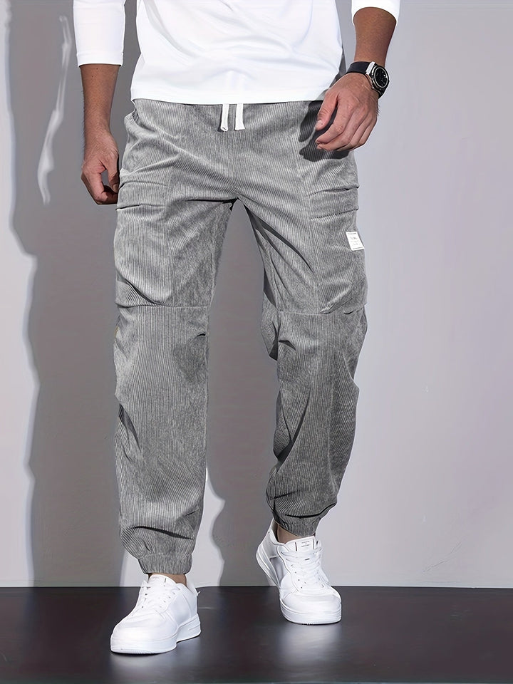 Blevin - Pantalones Carga Con Múltiples Bolsillos