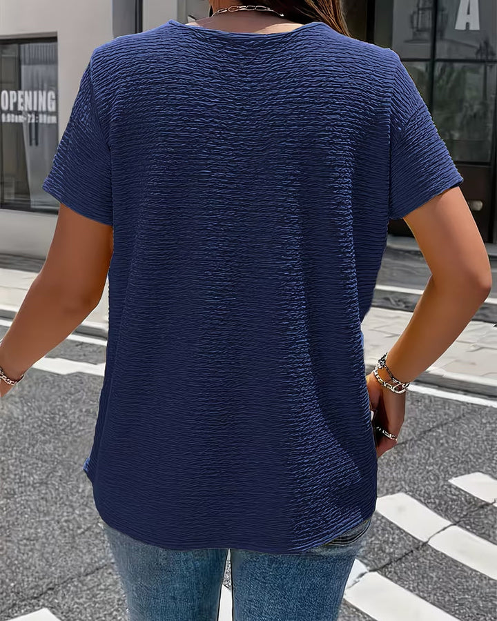 Gergina - Camiseta Con Cuello Peter Pan