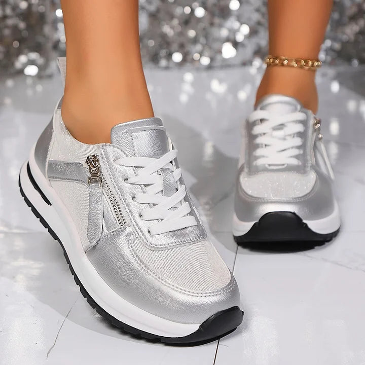 Maila - Cómodas Zapatillas Deportivas Con Cremallera Lateral