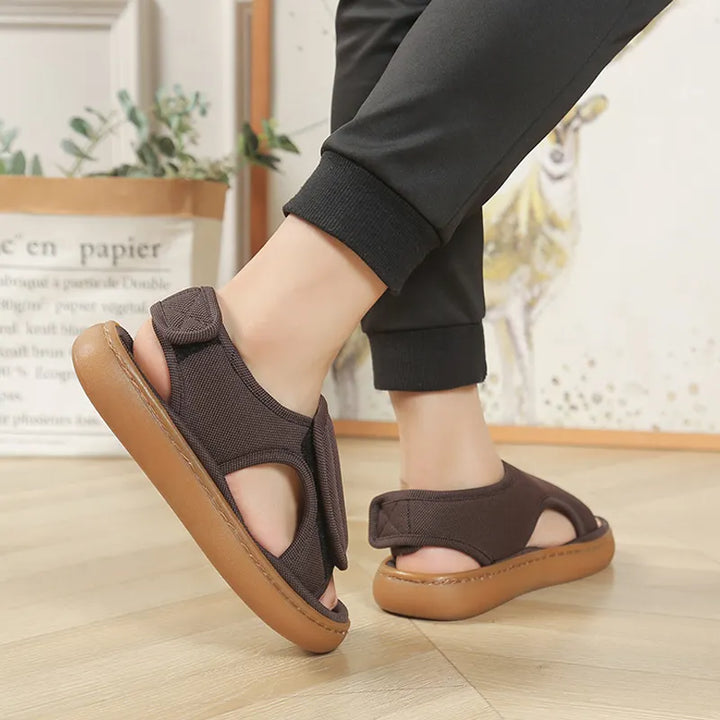 Karena - Sandalias Ajustables Con Velcro Antideslizantes