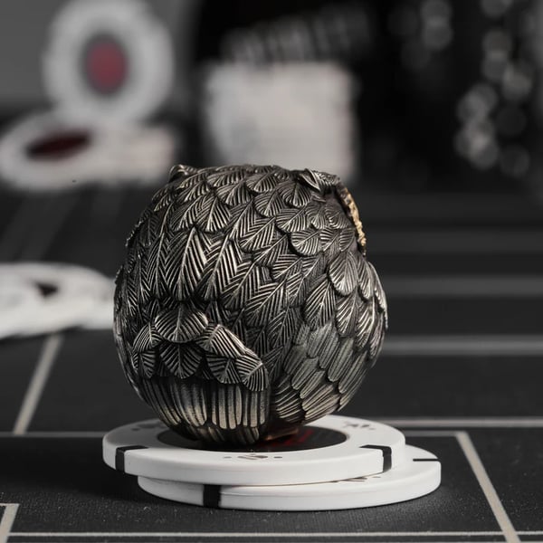 LuckyOwl - Búho De la Suerte De Bronce Guardián - El Sabio Vigilante Del Fieltro