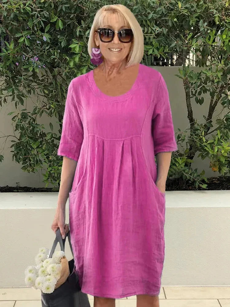 Devyn - Elegante Vestido Con Bolsillos