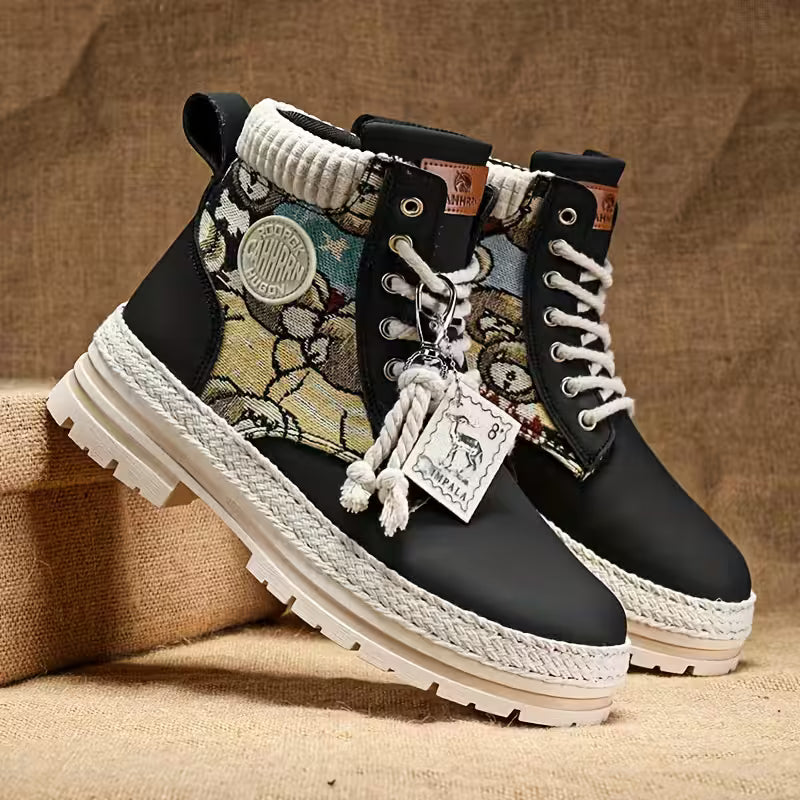 Hilarie - Estampado De Ositos Antideslizantes Zapatilla Deportiva