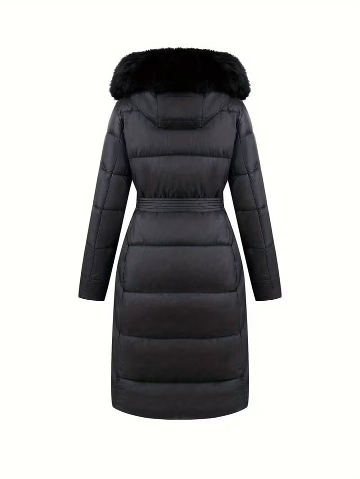 Inza - Chaqueta Acolchada Con Capucha Y Cinturón