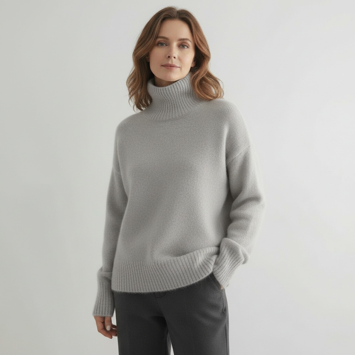 Marchao - Cálido Jersey De Cuello Alto Con Cuello Alto