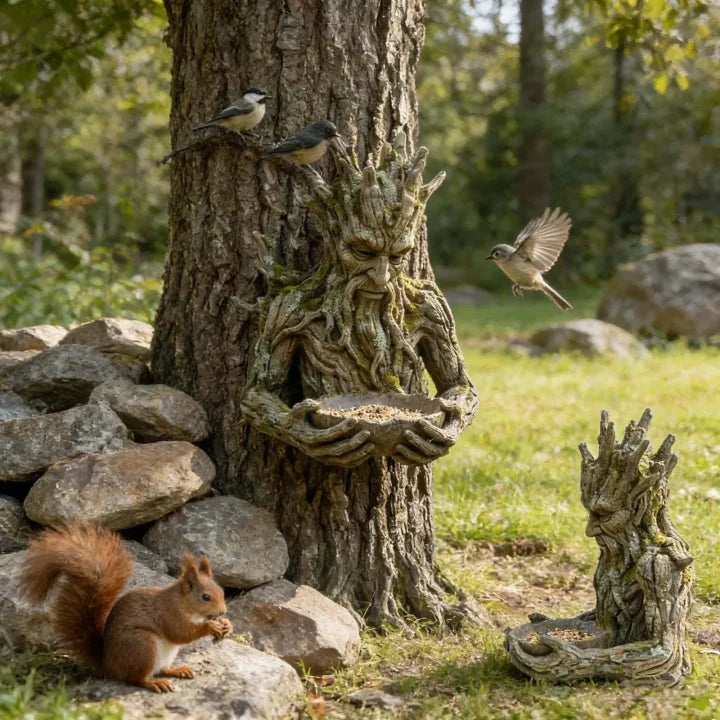 NatureHold - Una Escultura Para Alimentar a Las Aves Integrada En Un árbol