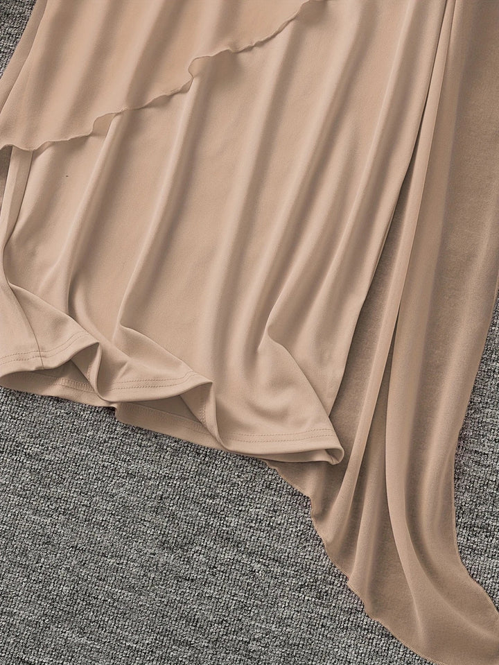 Maren - Elegante Vestido Midi Con Mangas Sin Mangas