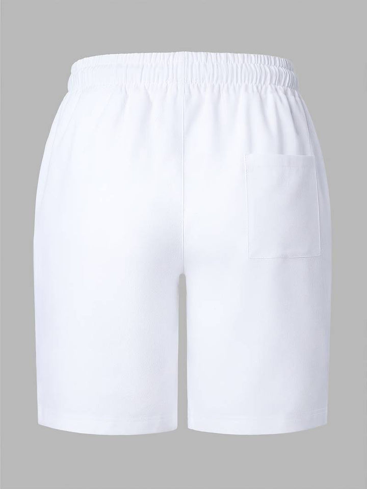 Jonatas - Pantalón Corto De Lino De Verano Con Bolsillo Con Cordón
