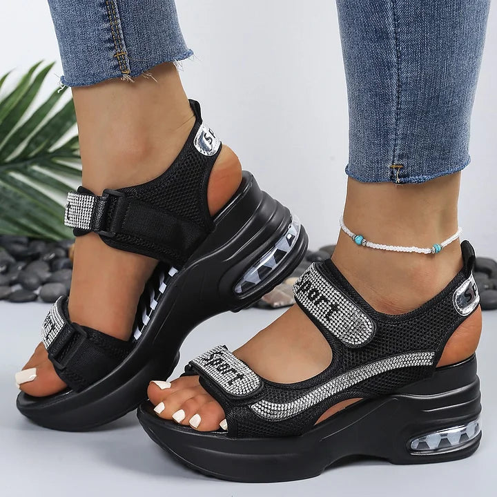 Terezie - Sandalias Ortopédicas De Moda Con Cristales