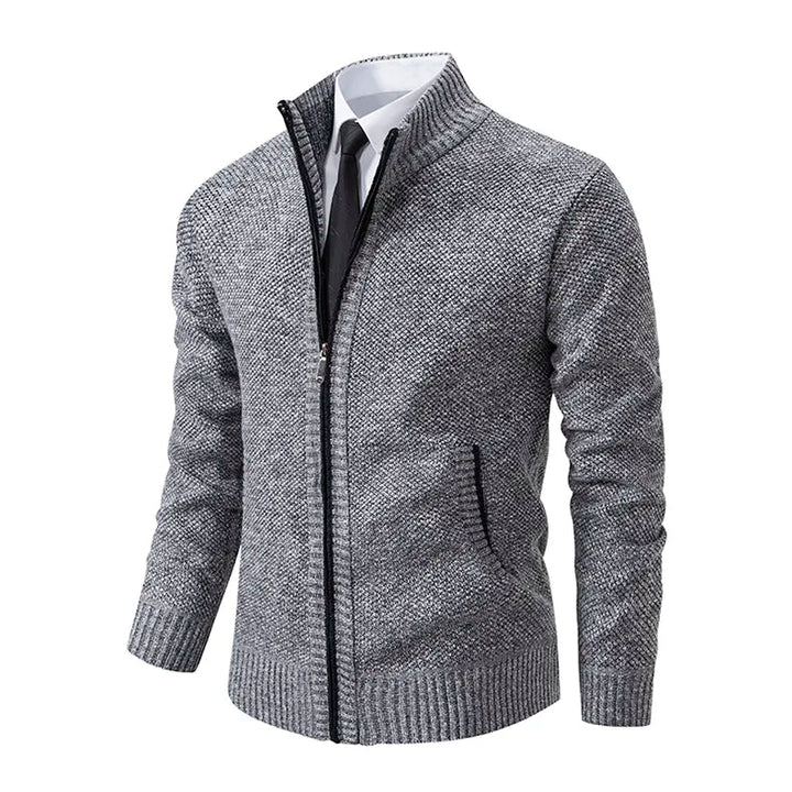 Thorsten - Chaqueta De PuntoDe Color Liso New Jersey