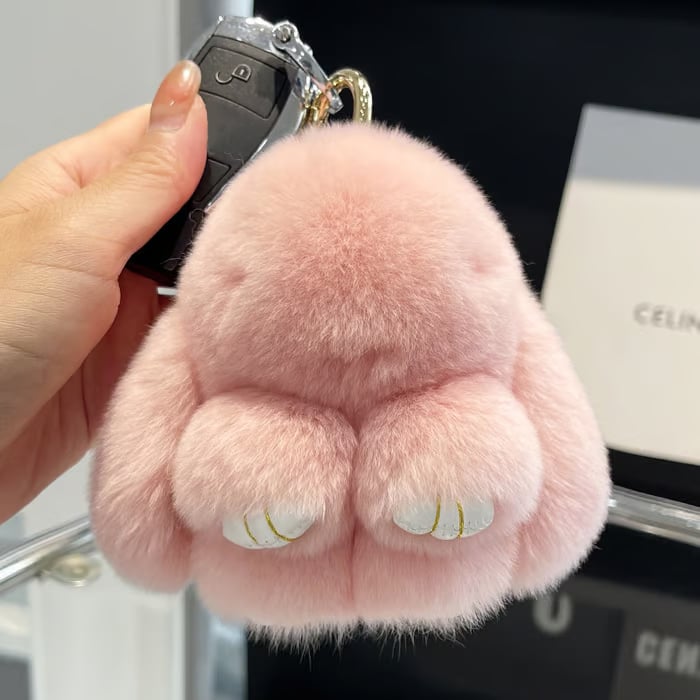 FauxFur - Conejito suave hecho a mano PomPom Encantos