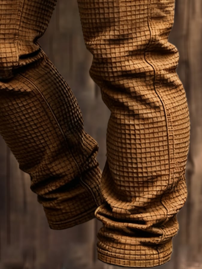 Jamieson - Pantalón De Trabajo Tipo Gofre Para Aventuras Al Aire Libre De Estilo Vintage