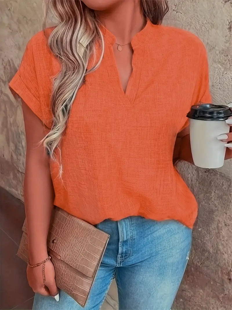 Rosabelle - Blusa Informal Con Cuello En V