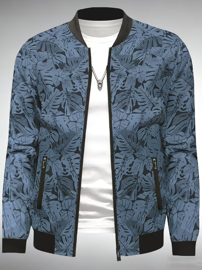 Dagan - Chaqueta Deportiva Informal de Manga Larga Con Cremallera