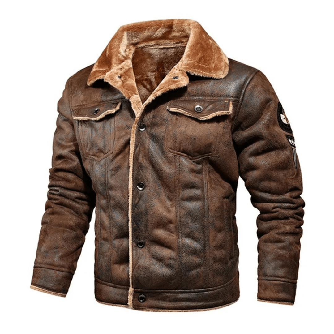 Baldur - Elegante Chaqueta Abrigada Con Botones