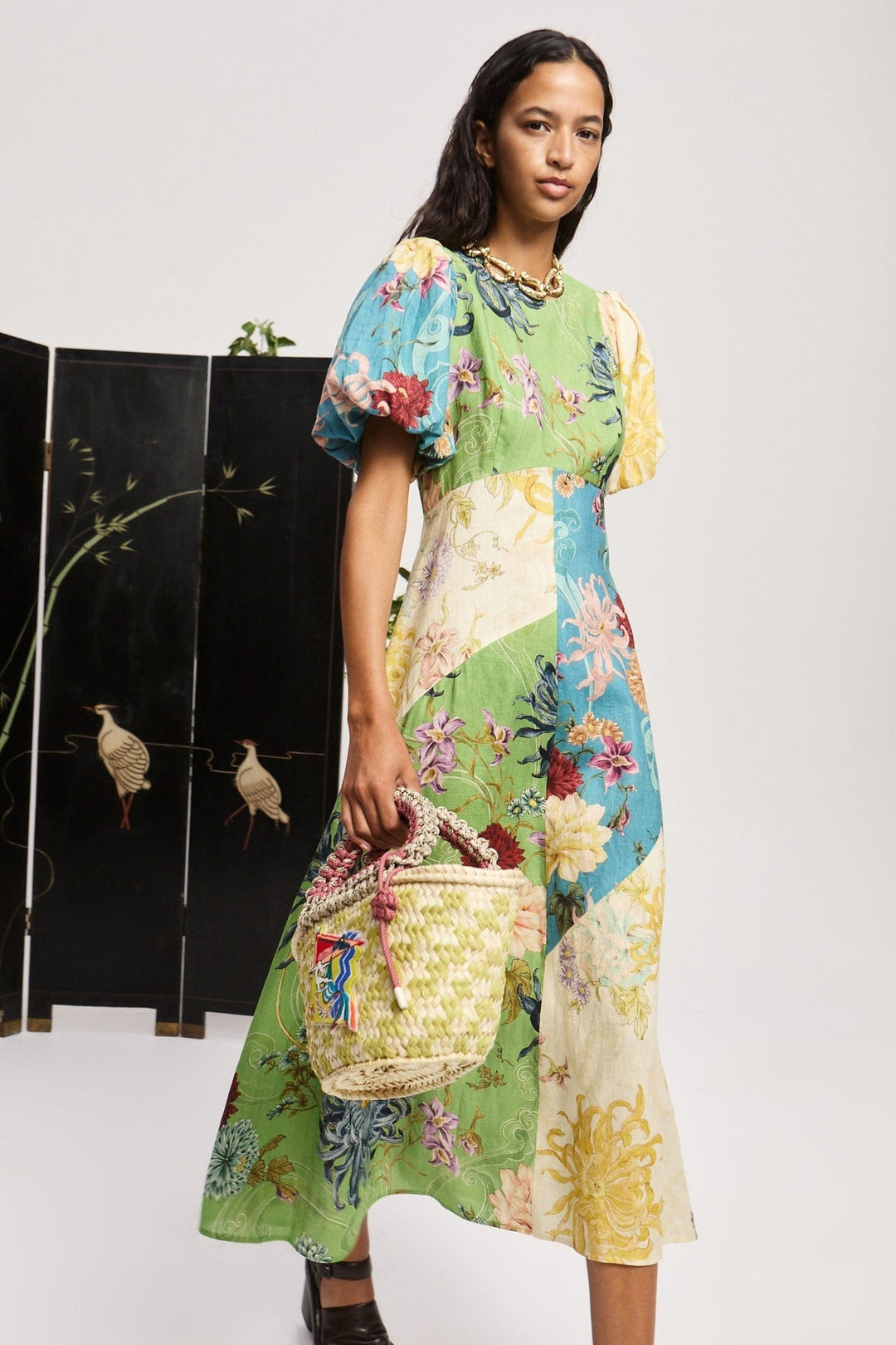 Maileen - Vestido Midi con Costuras Avery