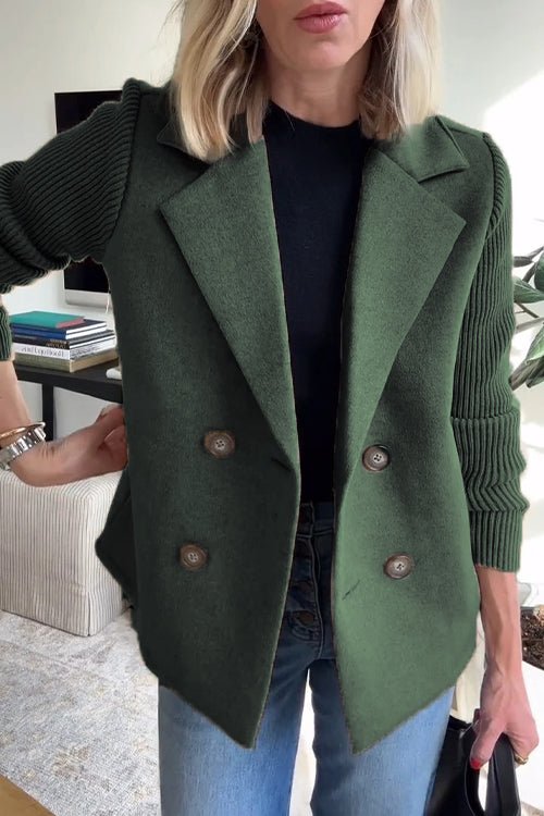 Kittiya - Elegante Blazer De Punto Con Manga Larga