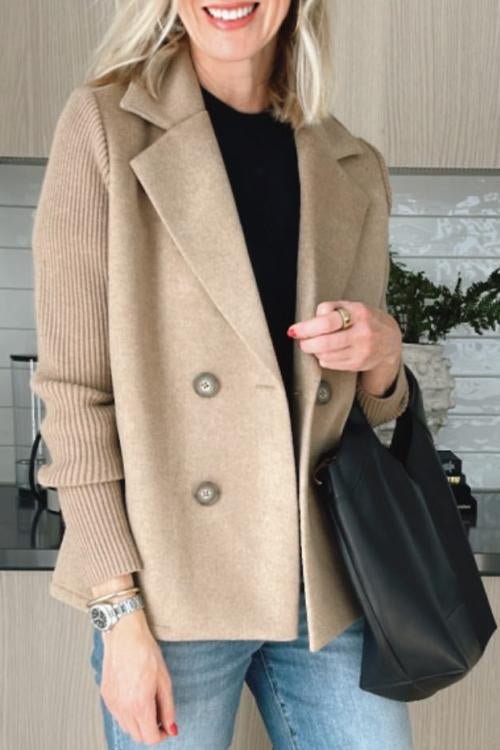 Kittiya - Elegante Blazer De Punto Con Manga Larga