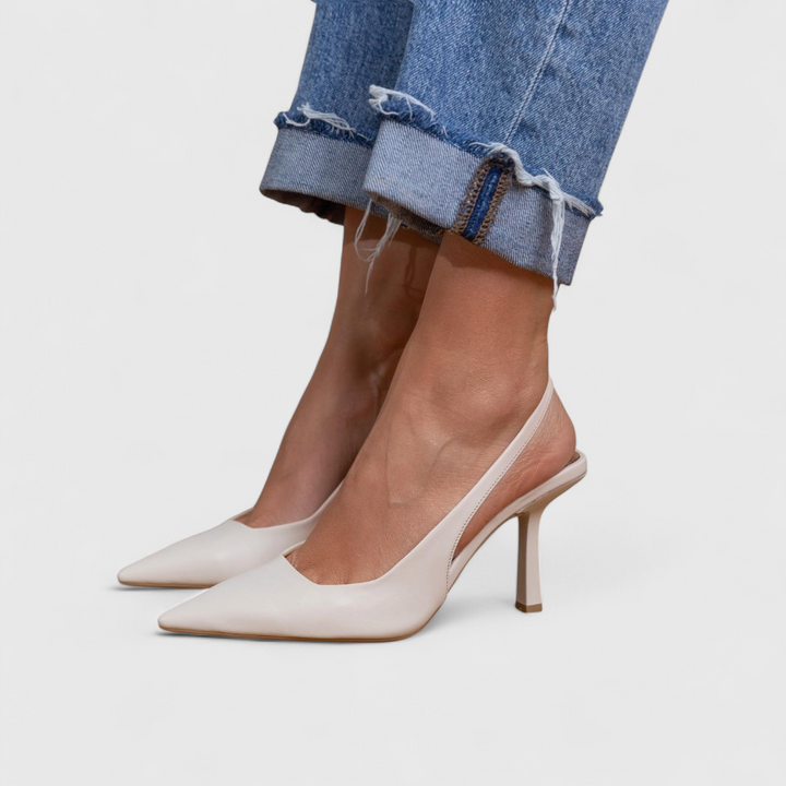 Aniya - Zapatos de Tacón Con Punta Afilada y Talón Abierto