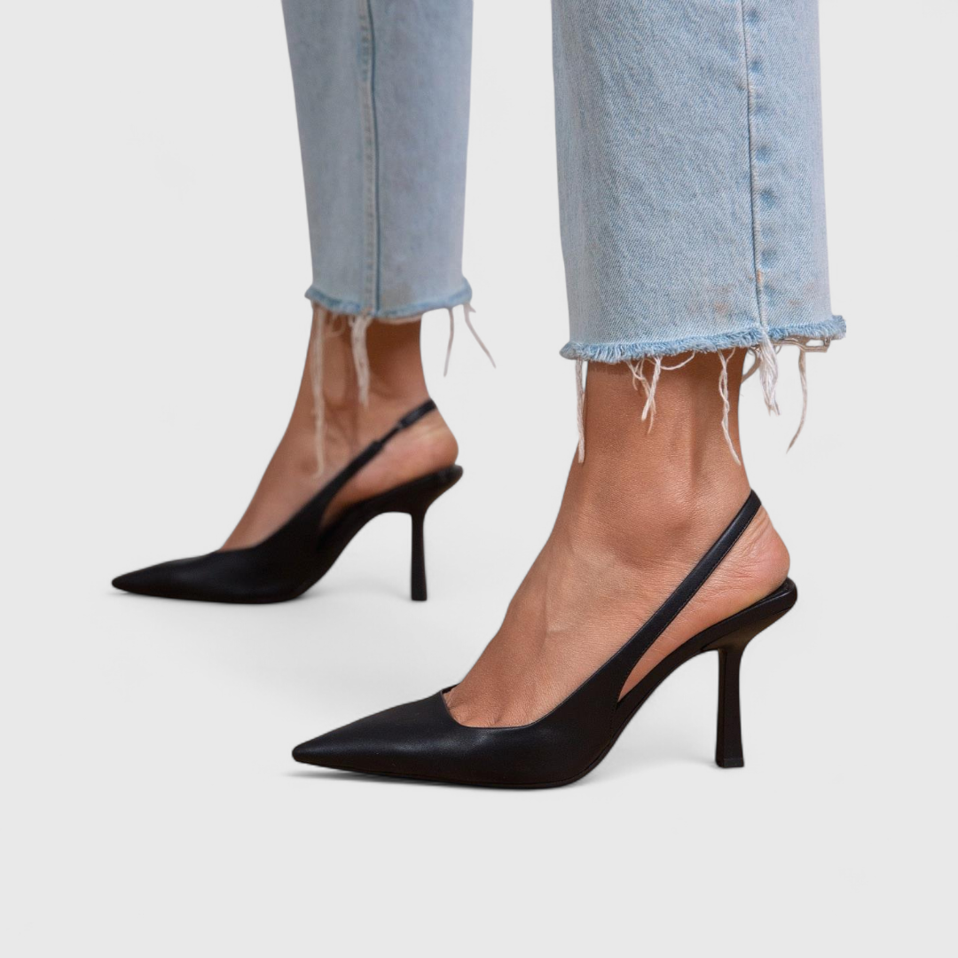 Aniya - Zapatos de Tacón Con Punta Afilada y Talón Abierto