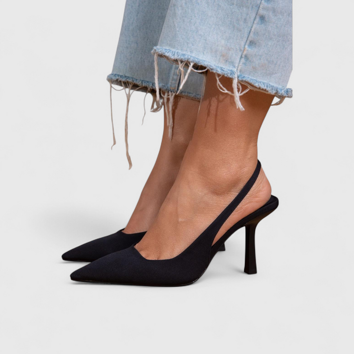 Aniya - Zapatos de Tacón Con Punta Afilada y Talón Abierto