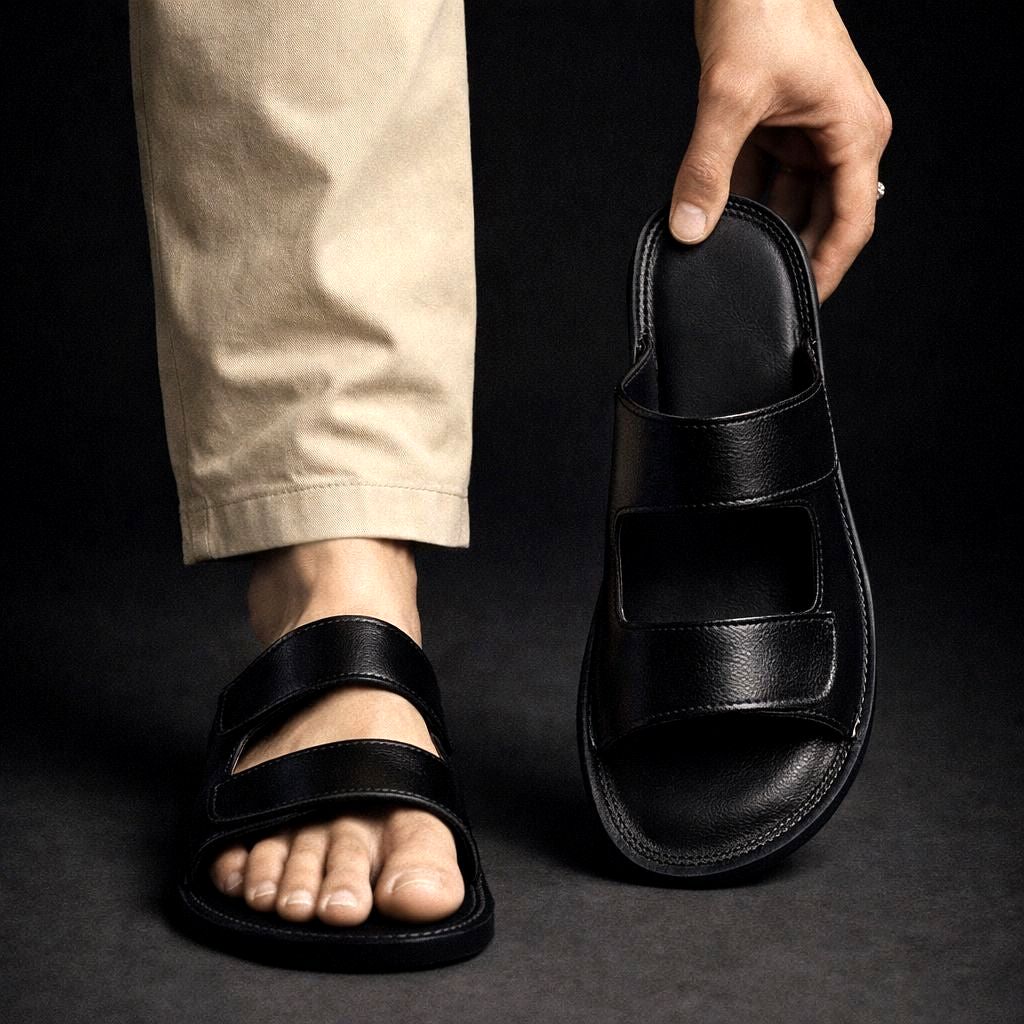 Henrique - Sandalias Sin Cordones Con Doble Tira