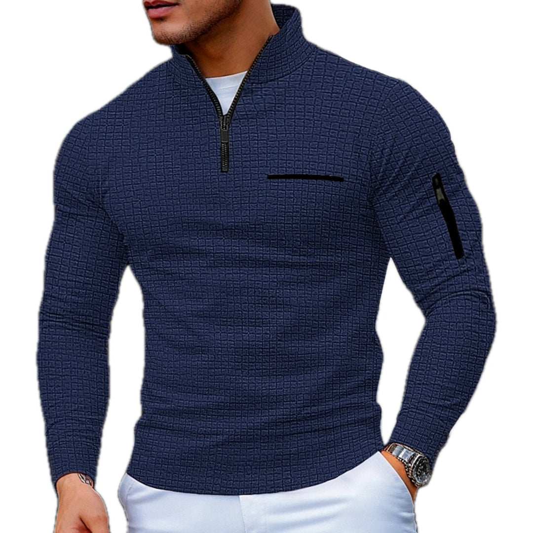 Morkan - Jersey Con Cremallera De Un Cuarto Y Textura