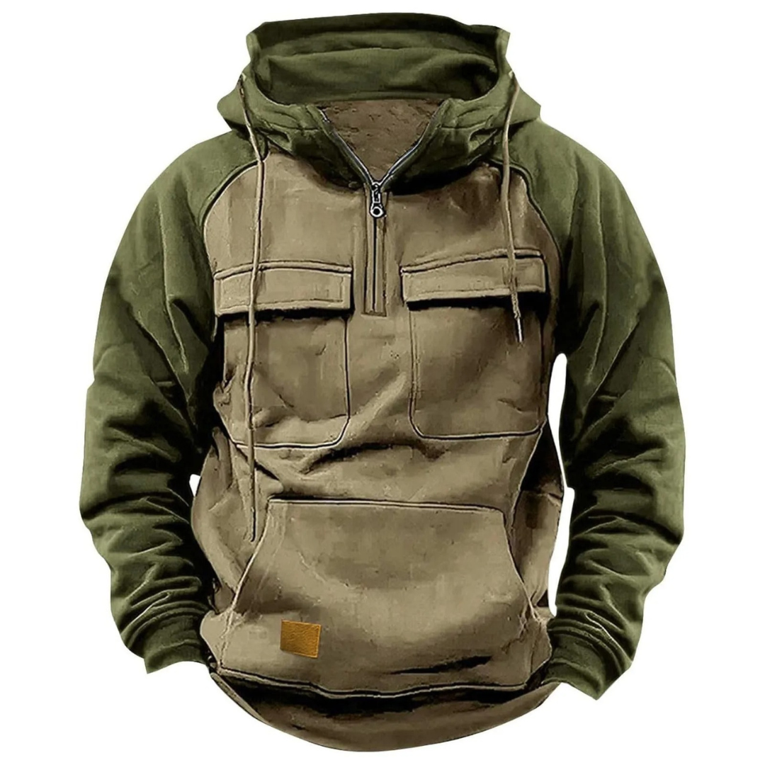 Denzel - Sudadera Premium Con Capucha y Cremallera Sudadera Polar