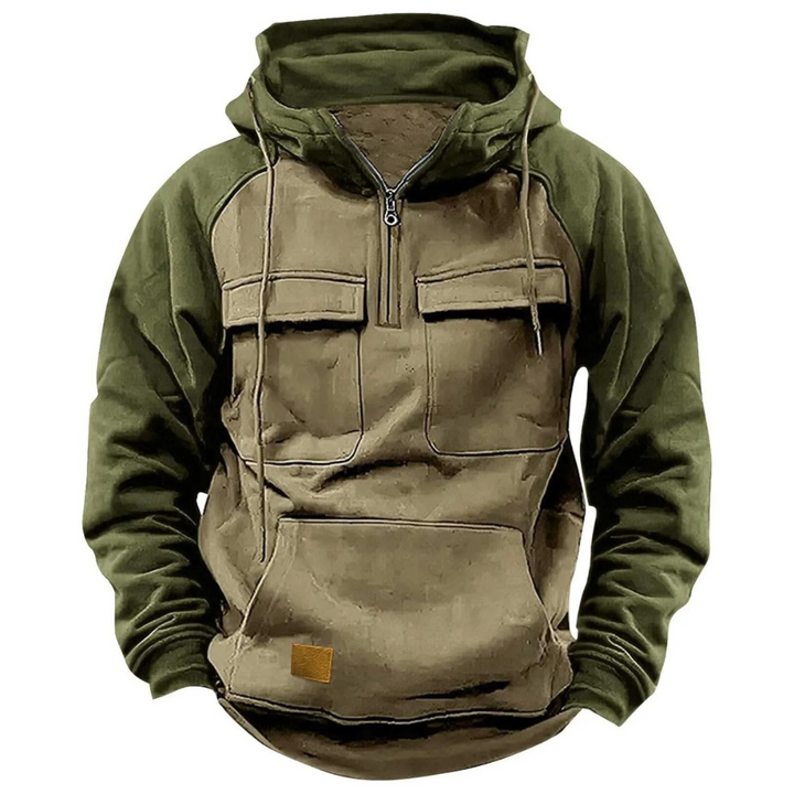 Denzel - Sudadera Premium Con Capucha y Cremallera Sudadera Polar