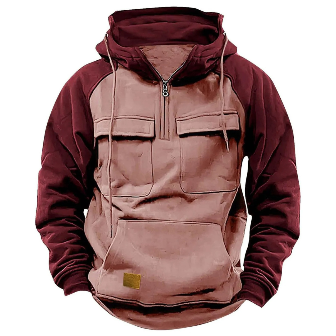 Denzel - Sudadera Premium Con Capucha y Cremallera Sudadera Polar