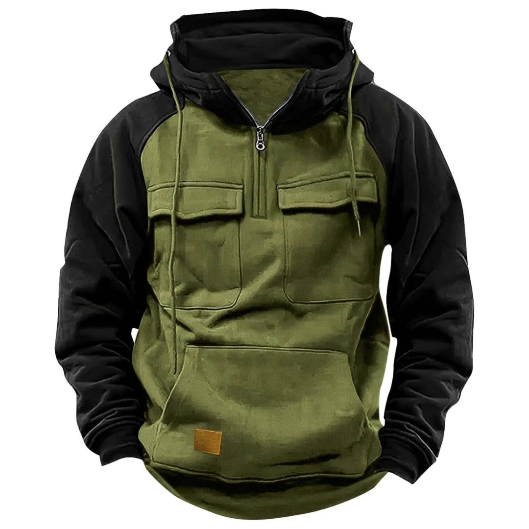Denzel - Sudadera Premium Con Capucha y Cremallera Sudadera Polar