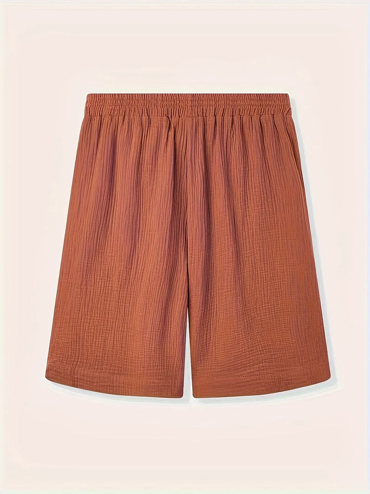 Bancroft - Elegantes Pantalones Cortos Holgados Con Bolsillos
