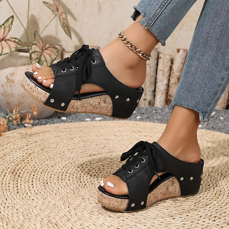 Nadiu - Cómodas Zapatillas de Cuña Para el Verano