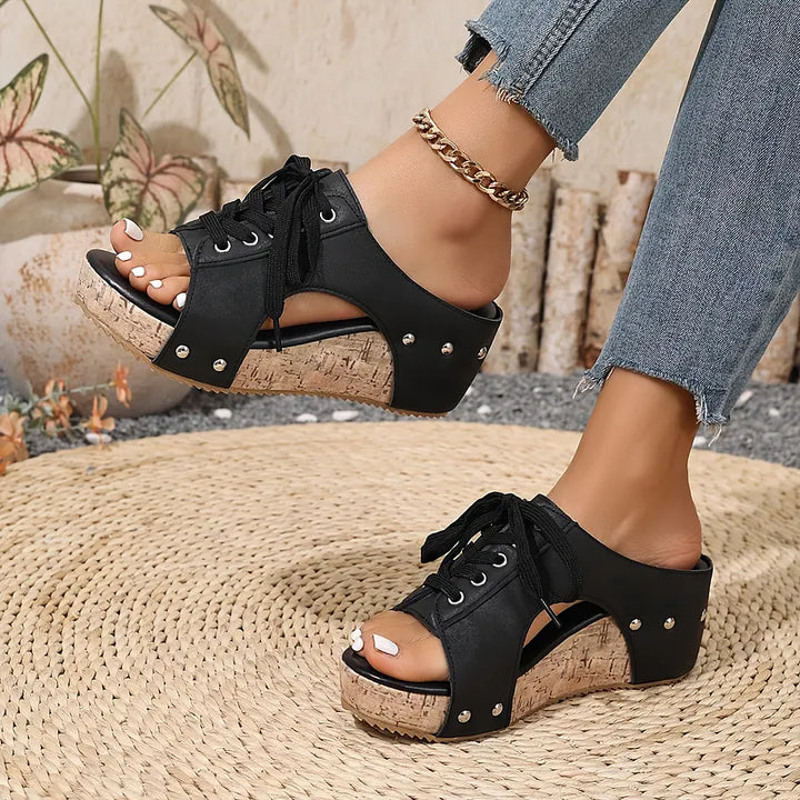 Nadiu - Cómodas Zapatillas de Cuña Para el Verano