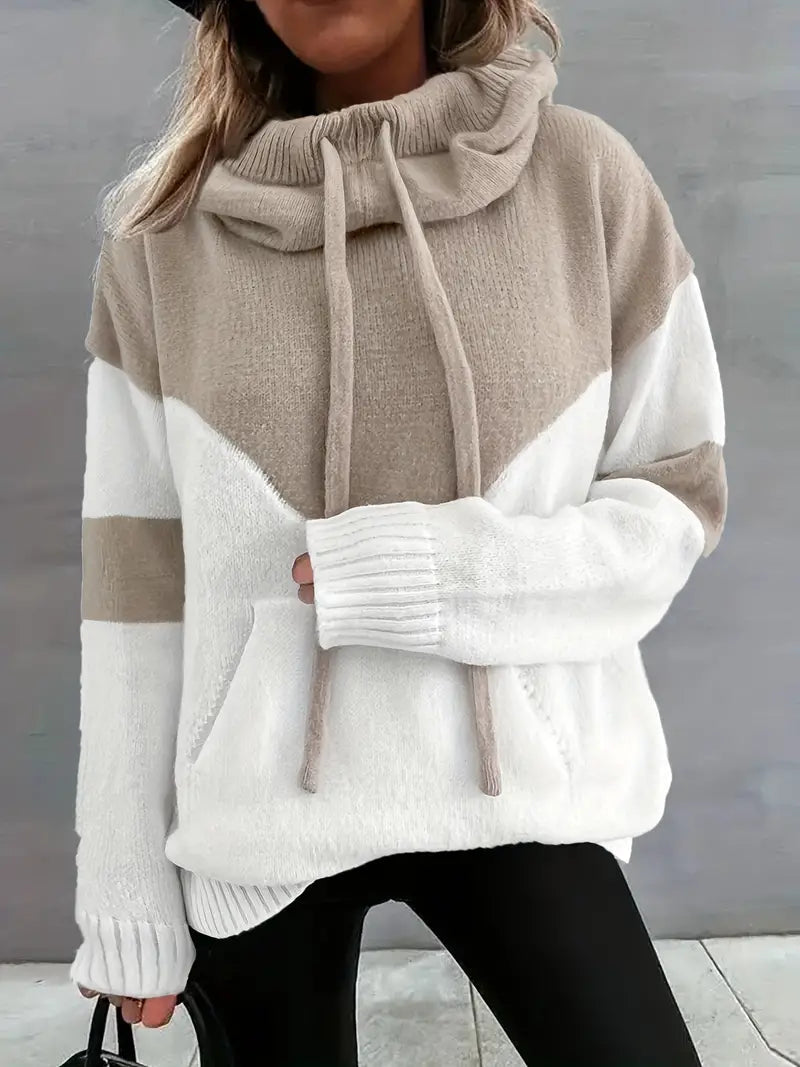 Letitia - Sudadera Con Capucha y Cordón en Bloque de Color