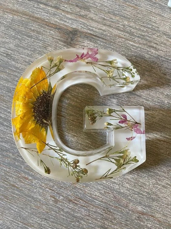 PetalLume - Lámpara De Noche De Resina Con Flores Hechas a Mano