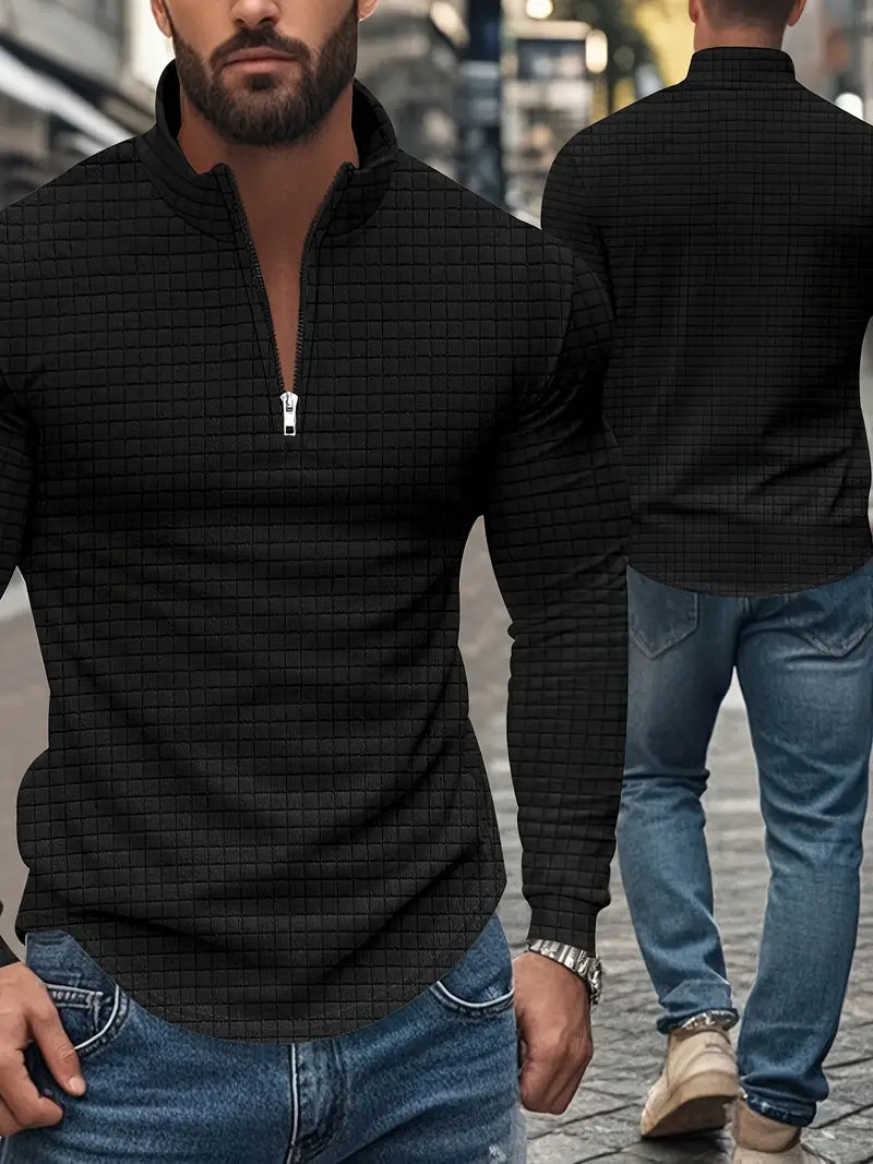 Jarryd - Sudadera De Manga Larga Con Media Cremallera