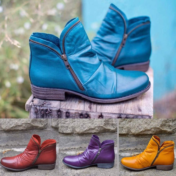 Marzell - Botas De Piel Con Cremallera
