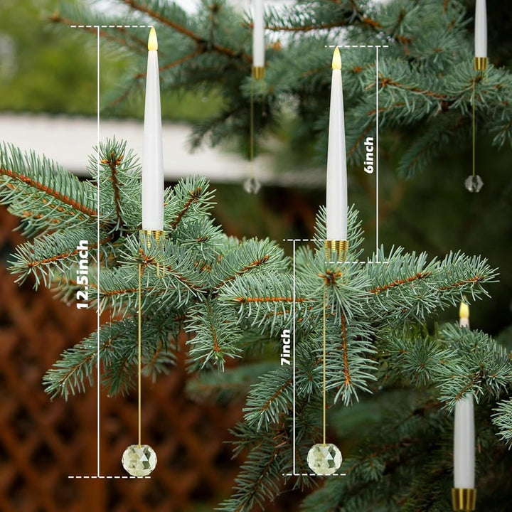 TreeLume - Velas LED Para árboles De Navidad Con Gancho Para Bola De Cristal
