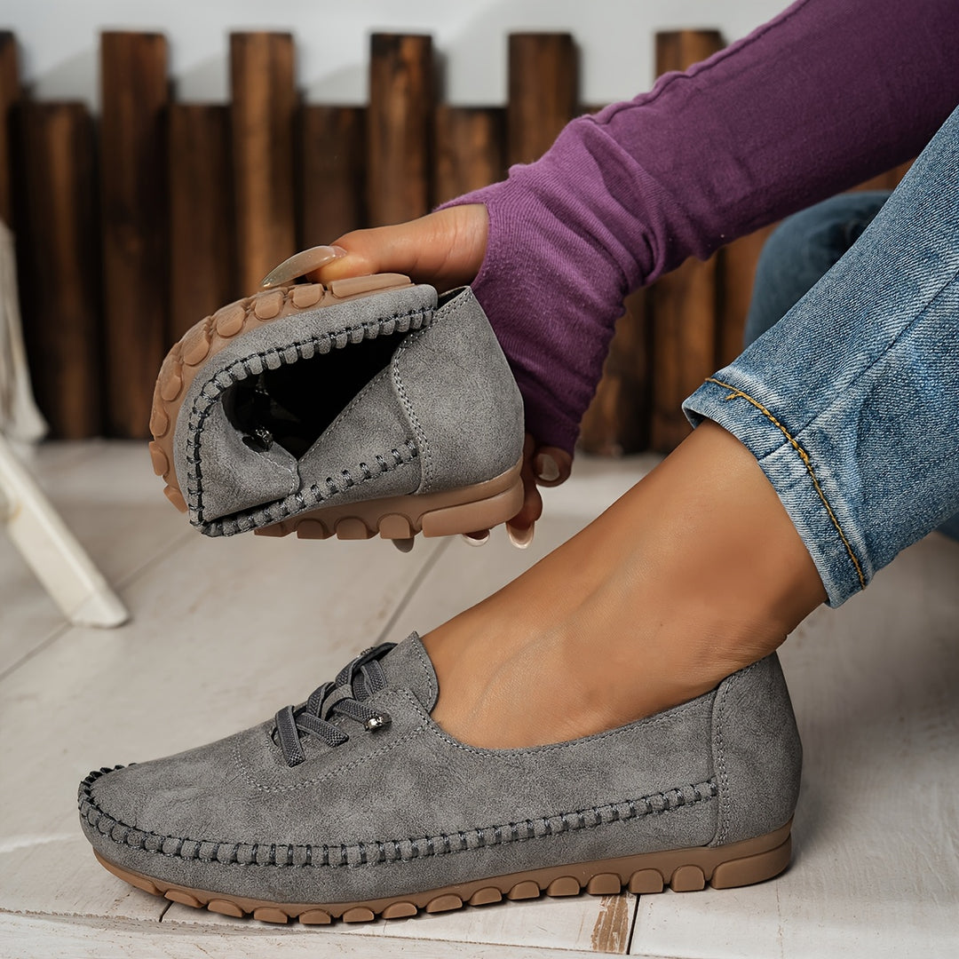 Marione - Cómodos Mocasines Antideslizantes De Ante