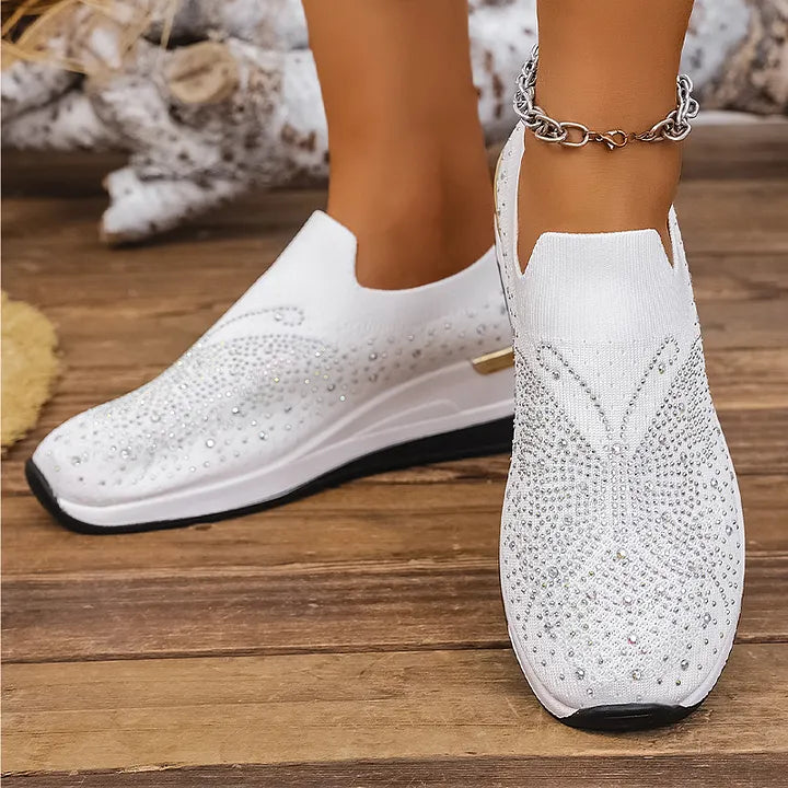 Josia - Zapatillas Sin Cordones Con Diseño De Mariposa Y Pedrería