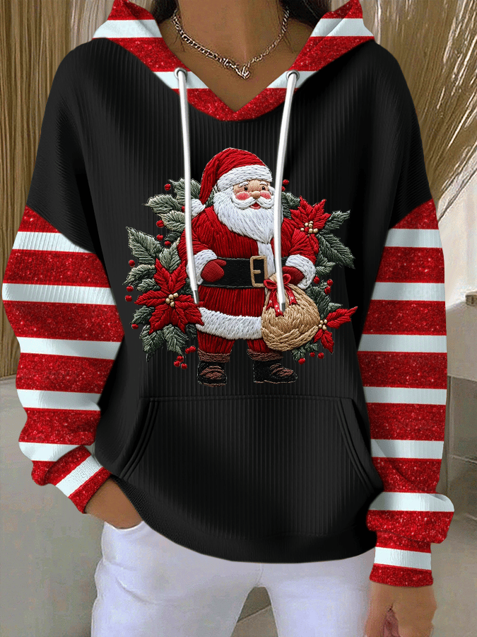 Kathryn - Sudadera Con Capucha y Estampado De Papá Noel