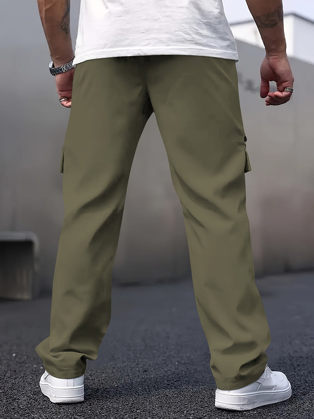 Mihai - Pantalones Cargo Informales Con Múltiples Bolsillos