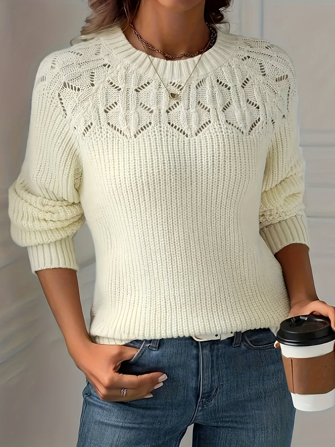 Nasia - Elegante Jersey De Manga Larga