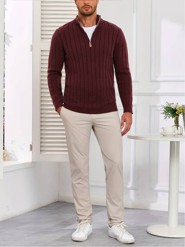 Yedidya - Jersey de Manga Larga Informal de Punto