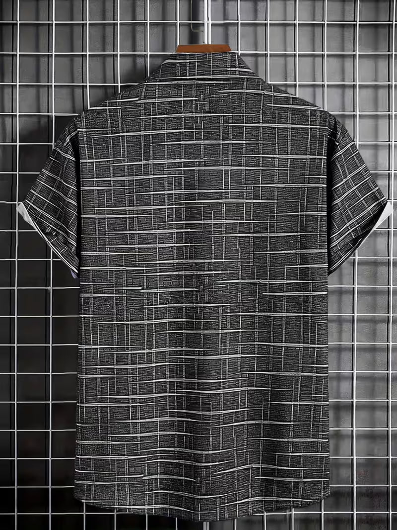 Jerrick - Camisa Con Estampado Geométrico Vintage