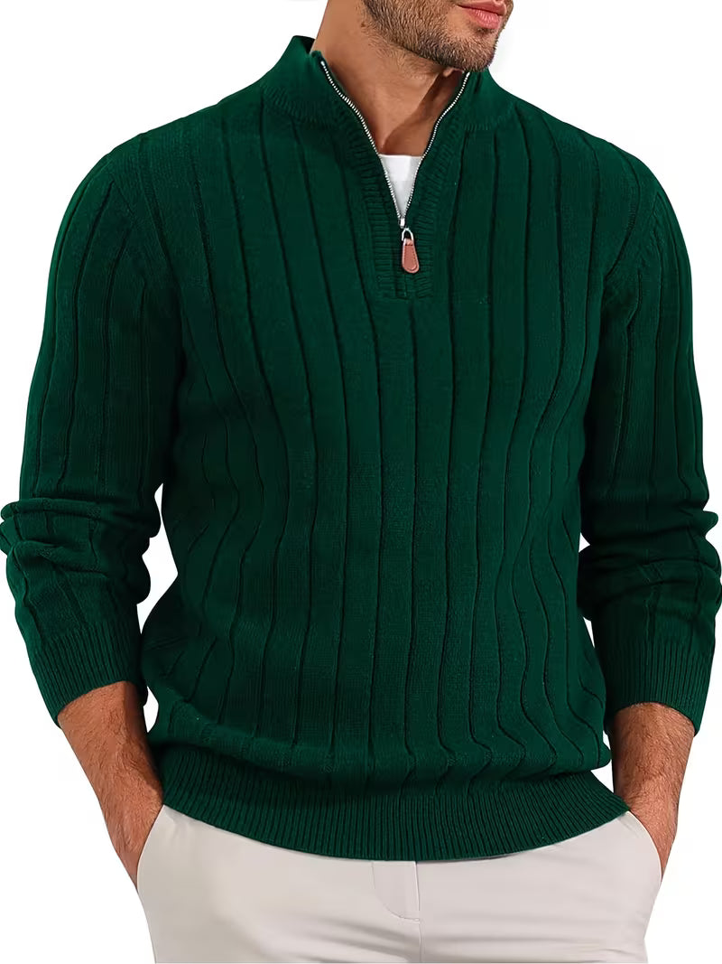 Yedidya - Jersey de Manga Larga Informal de Punto