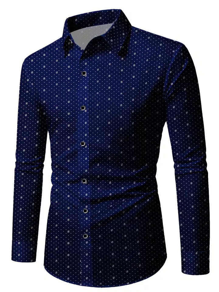 Spyros - Camisa De Manga Larga Con Botones En La Parte Delantera