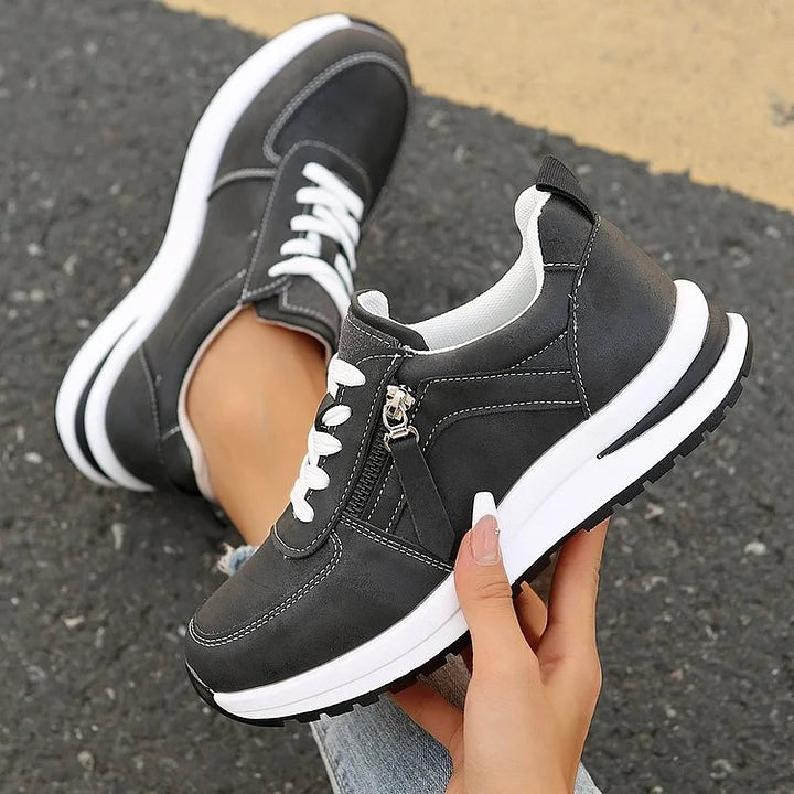 Maila - Cómodas Zapatillas Deportivas Con Cremallera Lateral